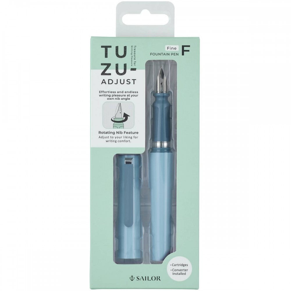 Caneta Tinteiro Sailor TUZU Adjustable Blue Pena F
