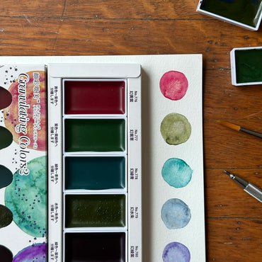 Aquarela Kuretake Gansai Tambi 05 Granulation Colors Set 2