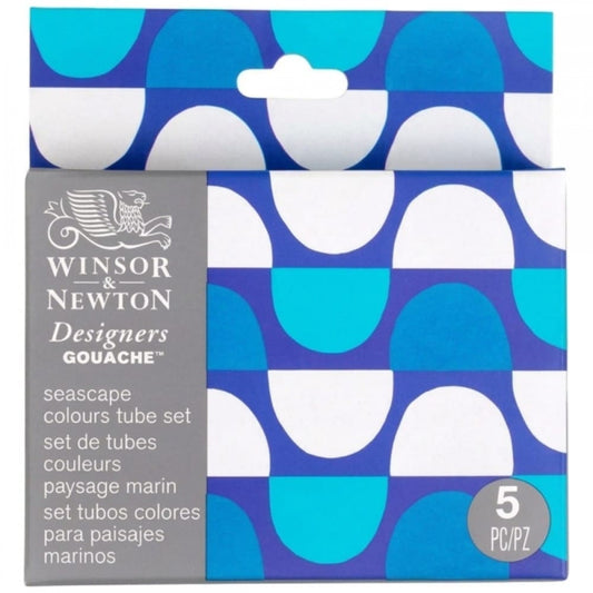 Guache Winsor & Newton Profissional C/5 Cores Edição Seascape Collection