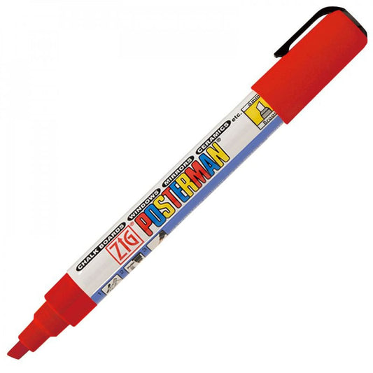 Marcador Zig Posterman Kuretake Broad Red PMA-50