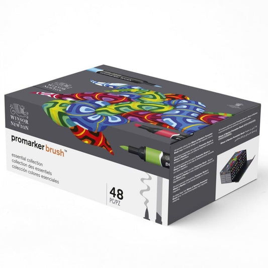 Marcador ProMarker BRUSH 48 Cores Essentials Winsor & Newton