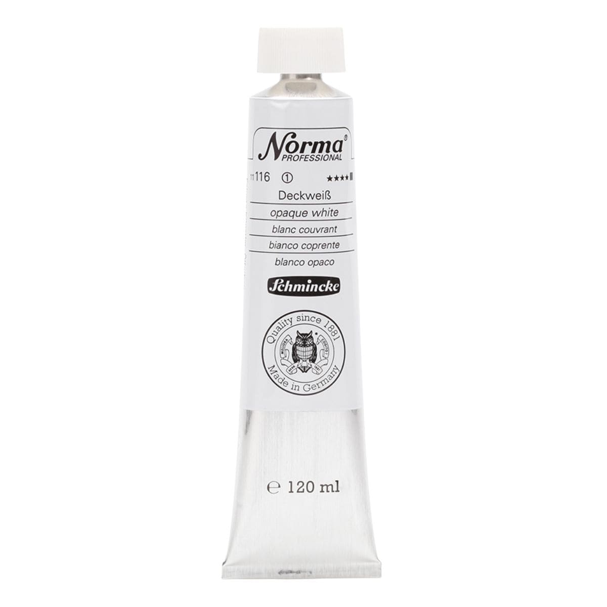 Tinta Óleo Schmincke Norma 120ml S1 116 Opaque White