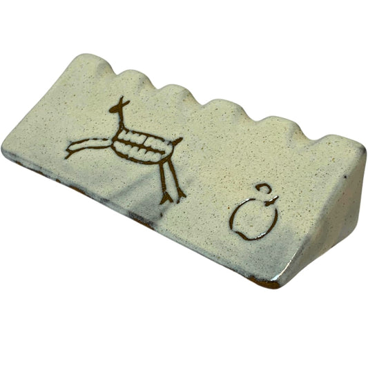 Descanso para Pincel Pintura Rupestre Cerâmica DRC007