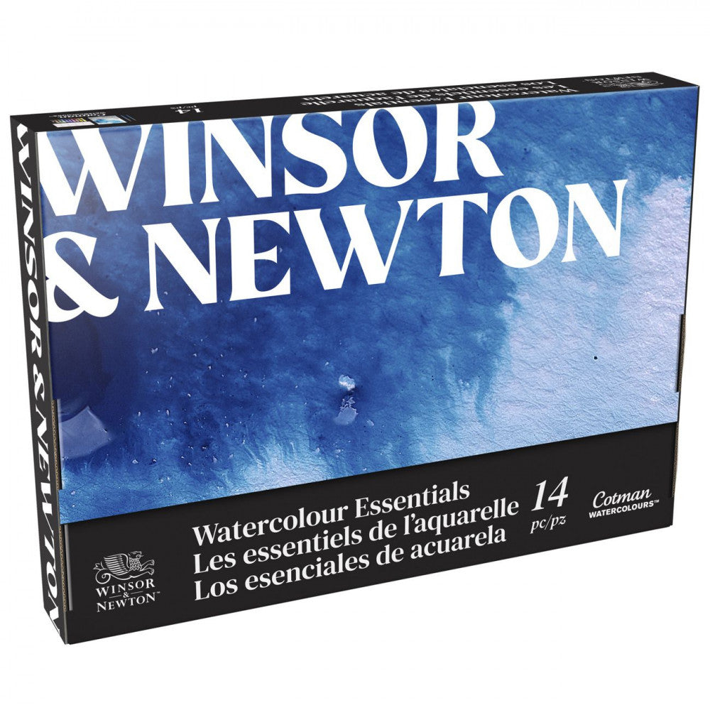 Estojo Tinta Aquarela Winsor & Newton Cotman Essentials 14 Peças