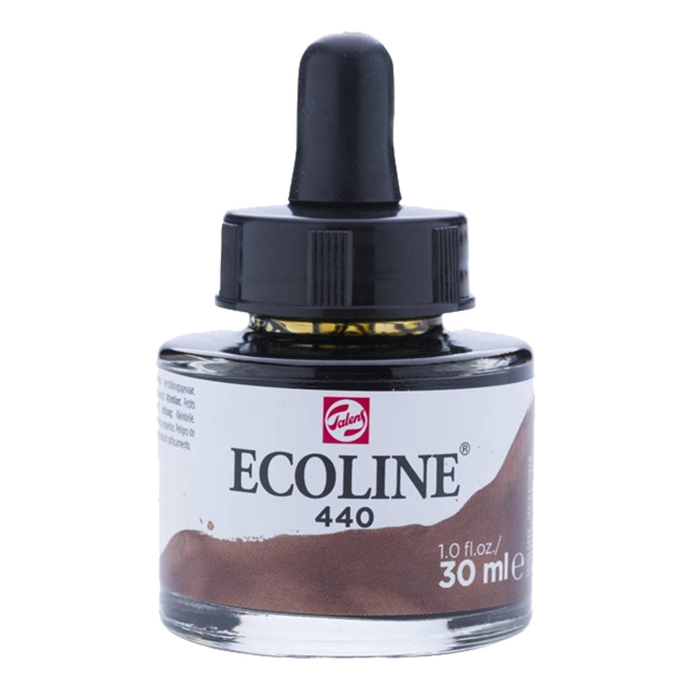 Aquarela Líquida Ecoline Talens 30ml 440 Sepia Deep