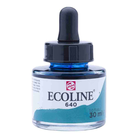 Aquarela Líquida Ecoline Talens 30ml 640 Blue Green
