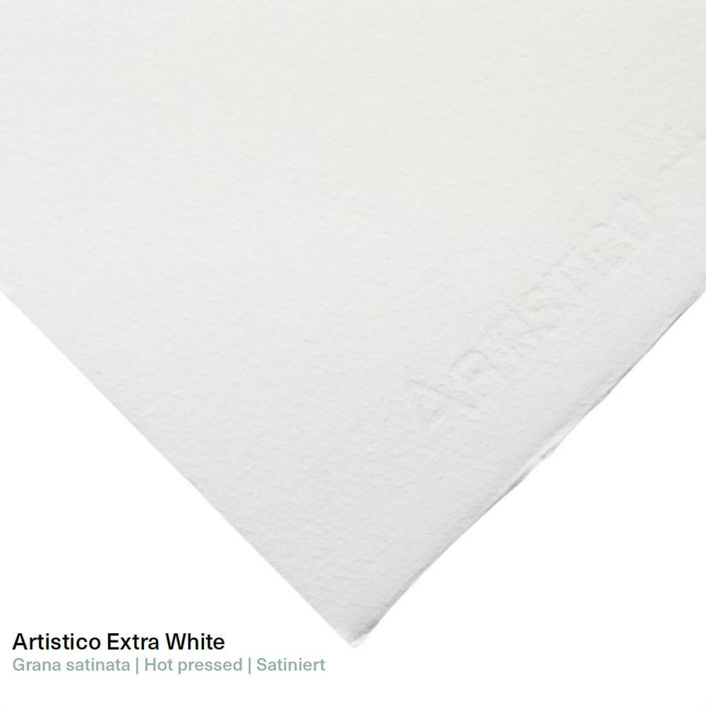 Papel Aquarela Fabriano Artístico EXTRA WHITE Grana Satinada 300g/m² 56X76cm