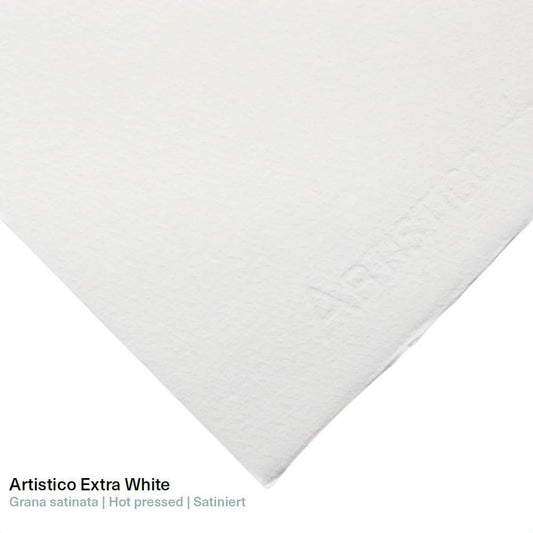 Papel Aquarela Fabriano Artístico EXTRA WHITE Grana Satinada 300g/m² 56X76cm