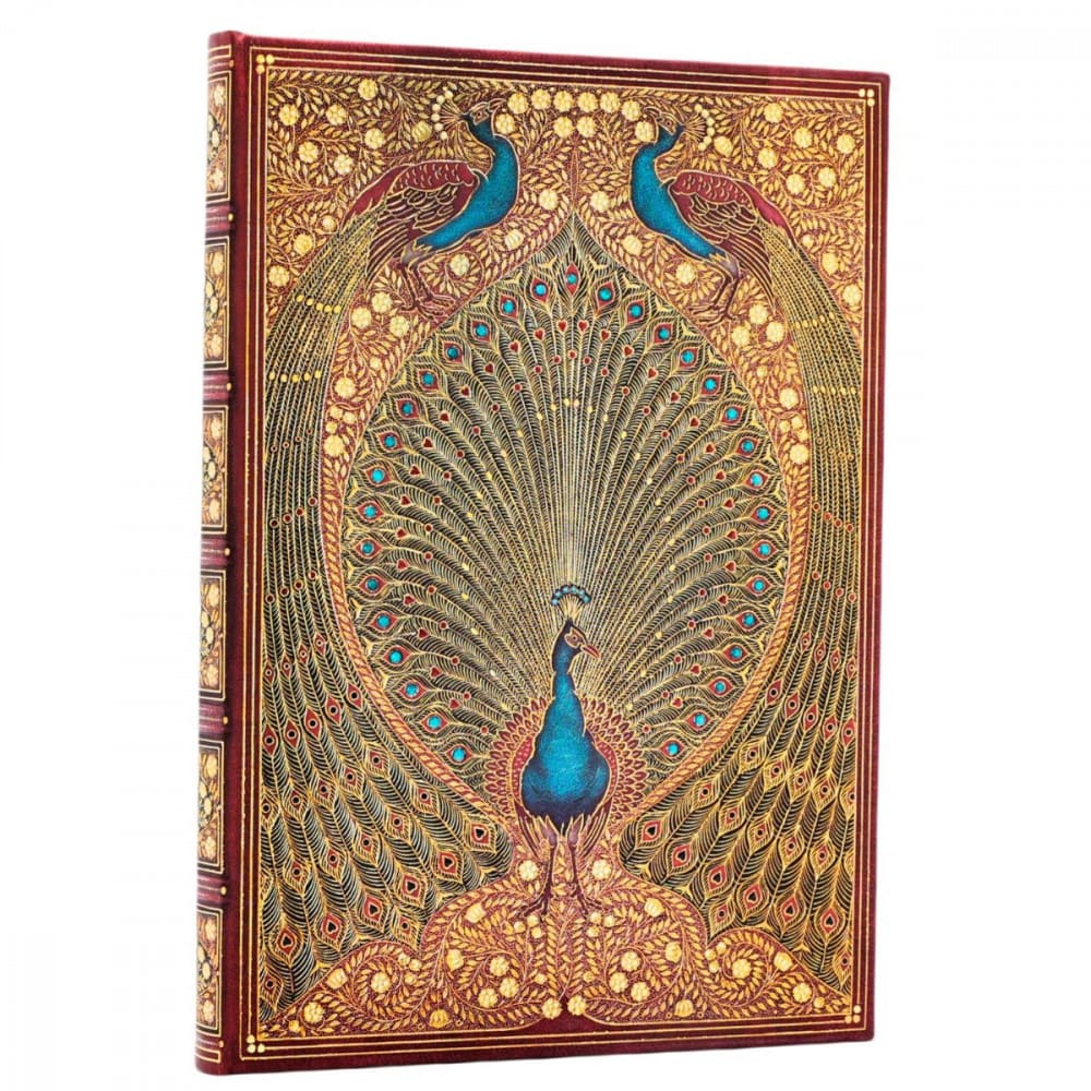 Paperblanks Hafiz's Peacocks Midi Capa Dura Pautado