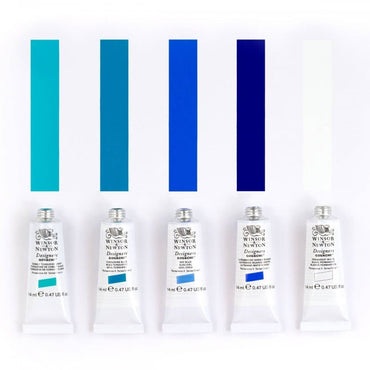 Guache Winsor & Newton Profissional C/5 Cores Edição Seascape Collection