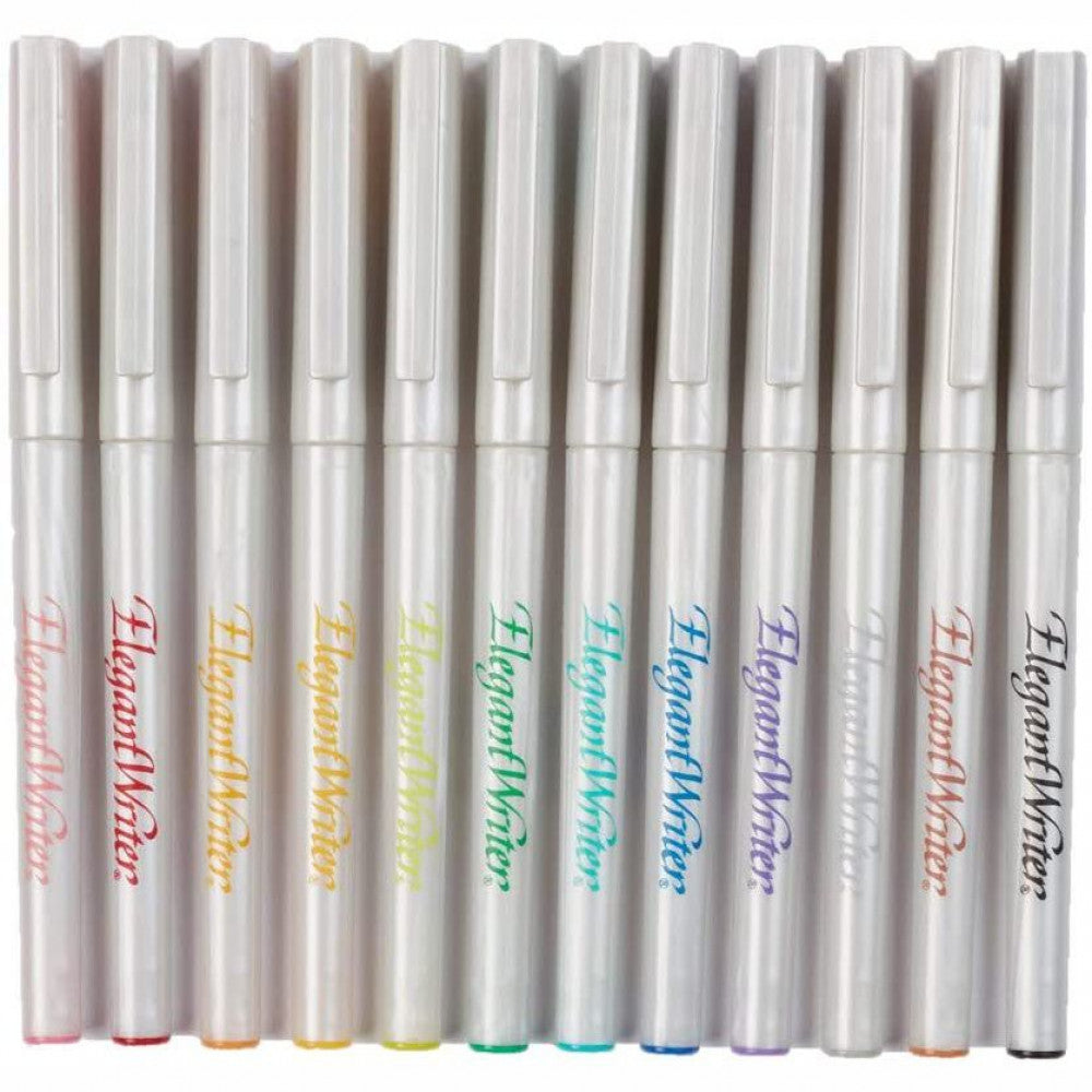 Caneta Para Caligrafia Speedball Elegant Writer 1.3mm 12 Cores