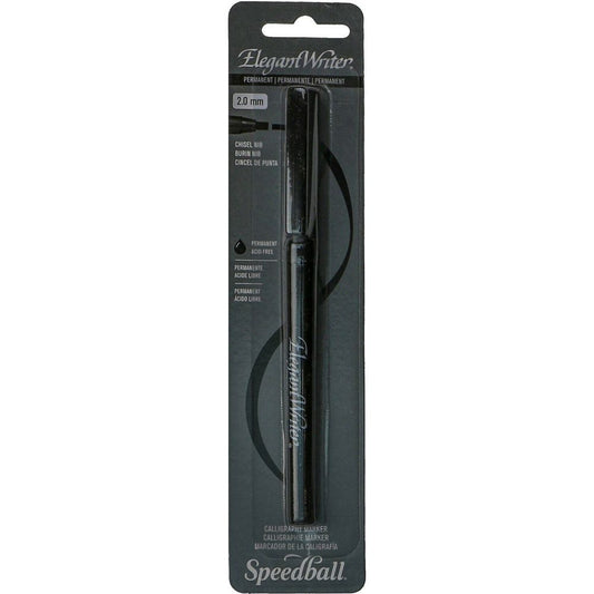Caneta Para Caligrafia Speedball Elegant Writer Permanente 2.0mm Preto
