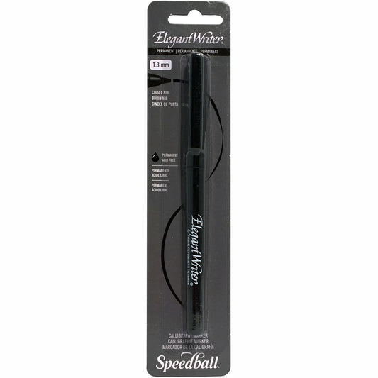 Caneta Para Caligrafia Speedball Elegant Writer Permanente 1.3mm Preto