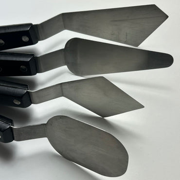 espátulas de aço para pintura free style liquitex 4 modelos