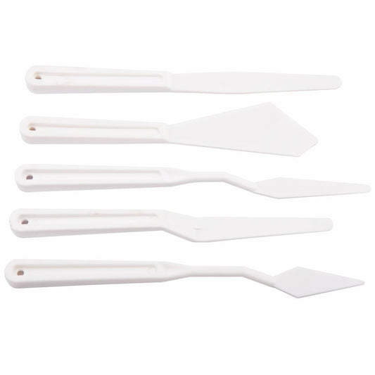 Espátulas de Plástico Para Pintura Sinoart 05 Unidades