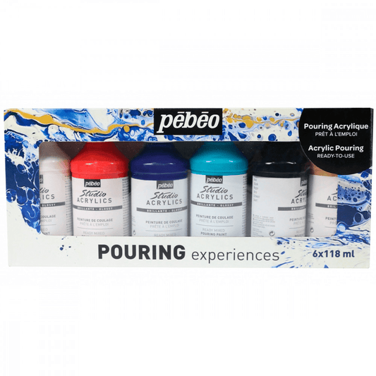 Tinta Acrílica Pouring Experiences Pébéo 118ml 06 Cores