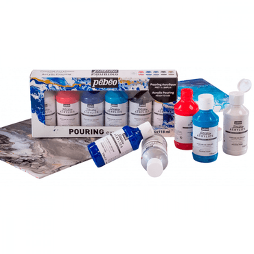 Tinta Acrílica Pouring Experiences Pébéo 118ml 06 Cores