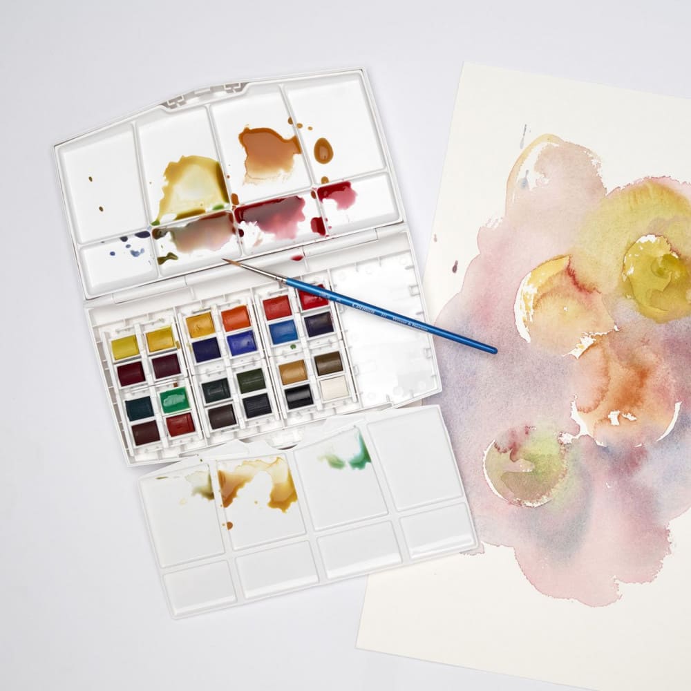 Estojo Tinta Aquarela Winsor & Newton Cotman Paiting Plus 25 Peças