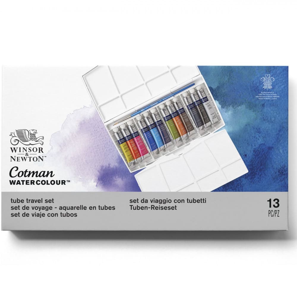Estojo Tinta Aquarela em Tubo Winsor & Newton Cotman 13 Peças