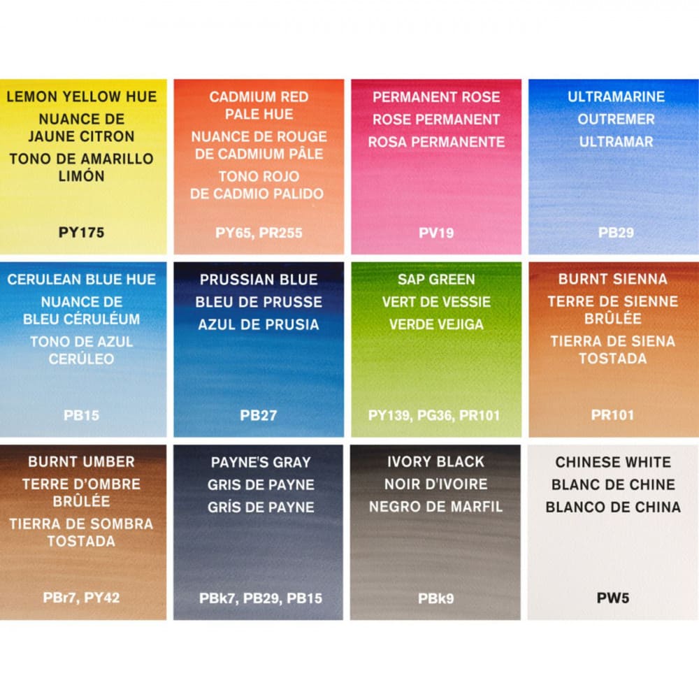 Estojo Tinta Aquarela em Tubo Winsor & Newton Cotman 13 Peças