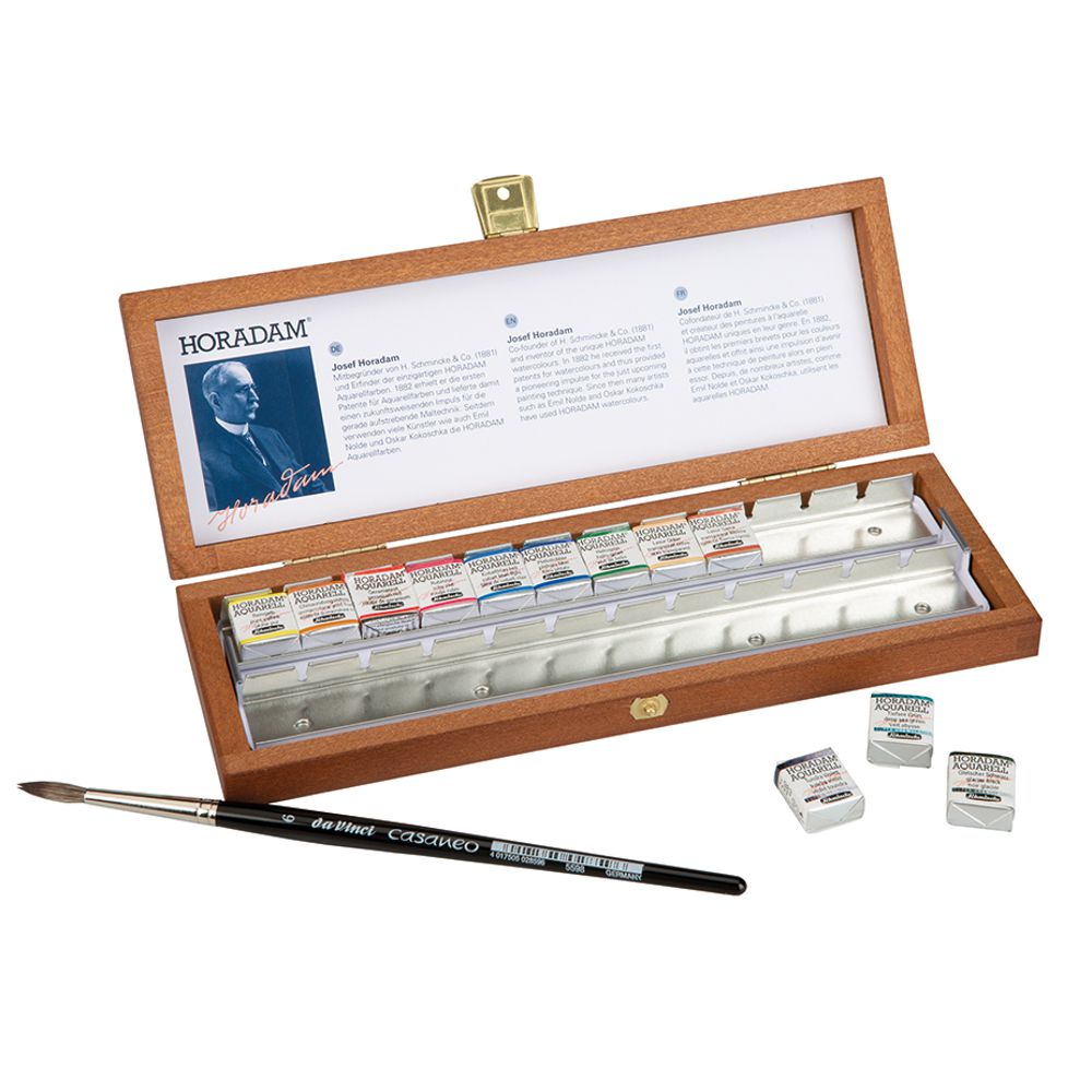 Tinta Aquarela Schmincke Horadam Pastilha 12 Cores
