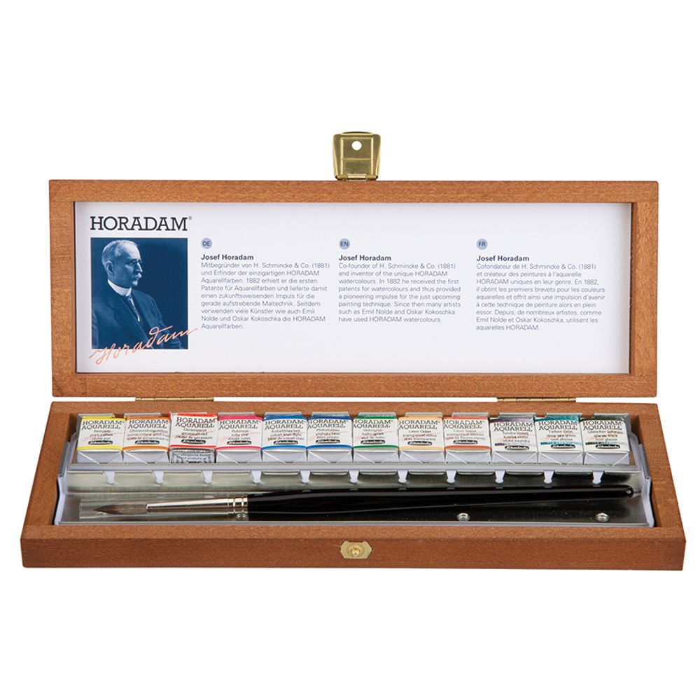 Tinta Aquarela Schmincke Horadam Pastilha 12 Cores