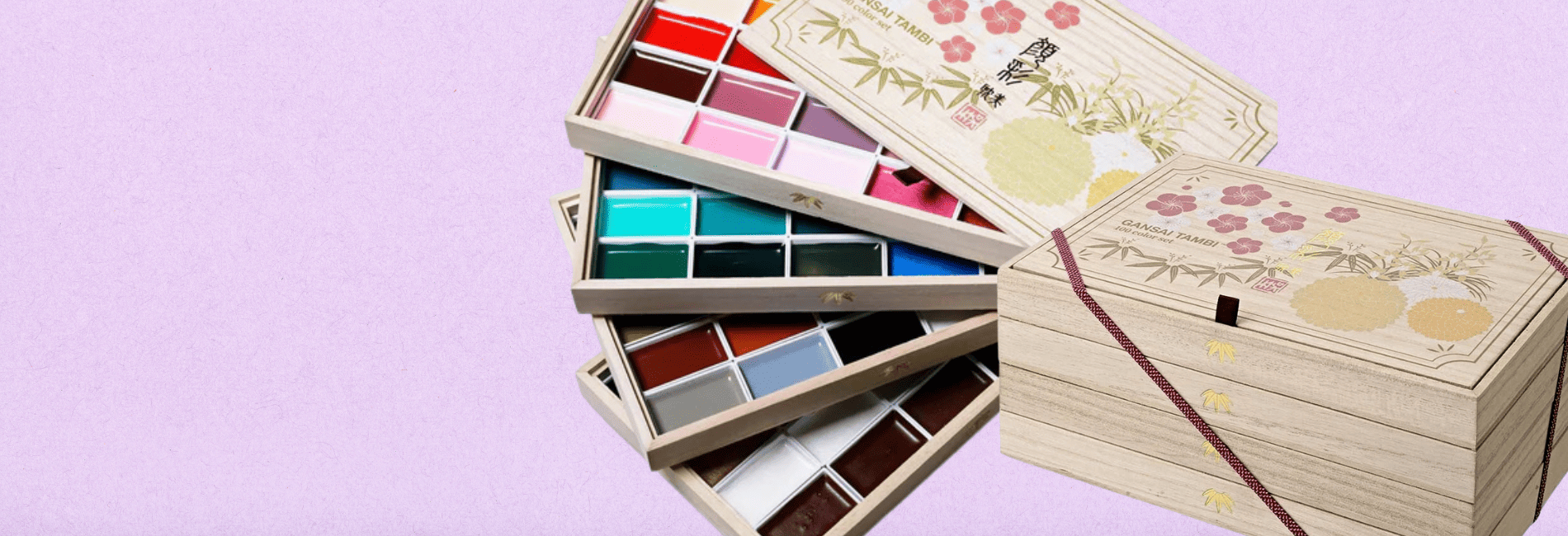 Estojo Aquarela Kuretake Gansai Tambi 100 Cores