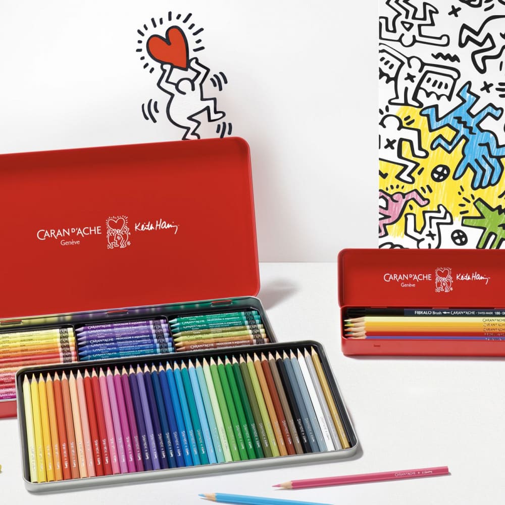 Estojo Aquarela Mixed Media Caran D’Ache Genève + Keith Haring