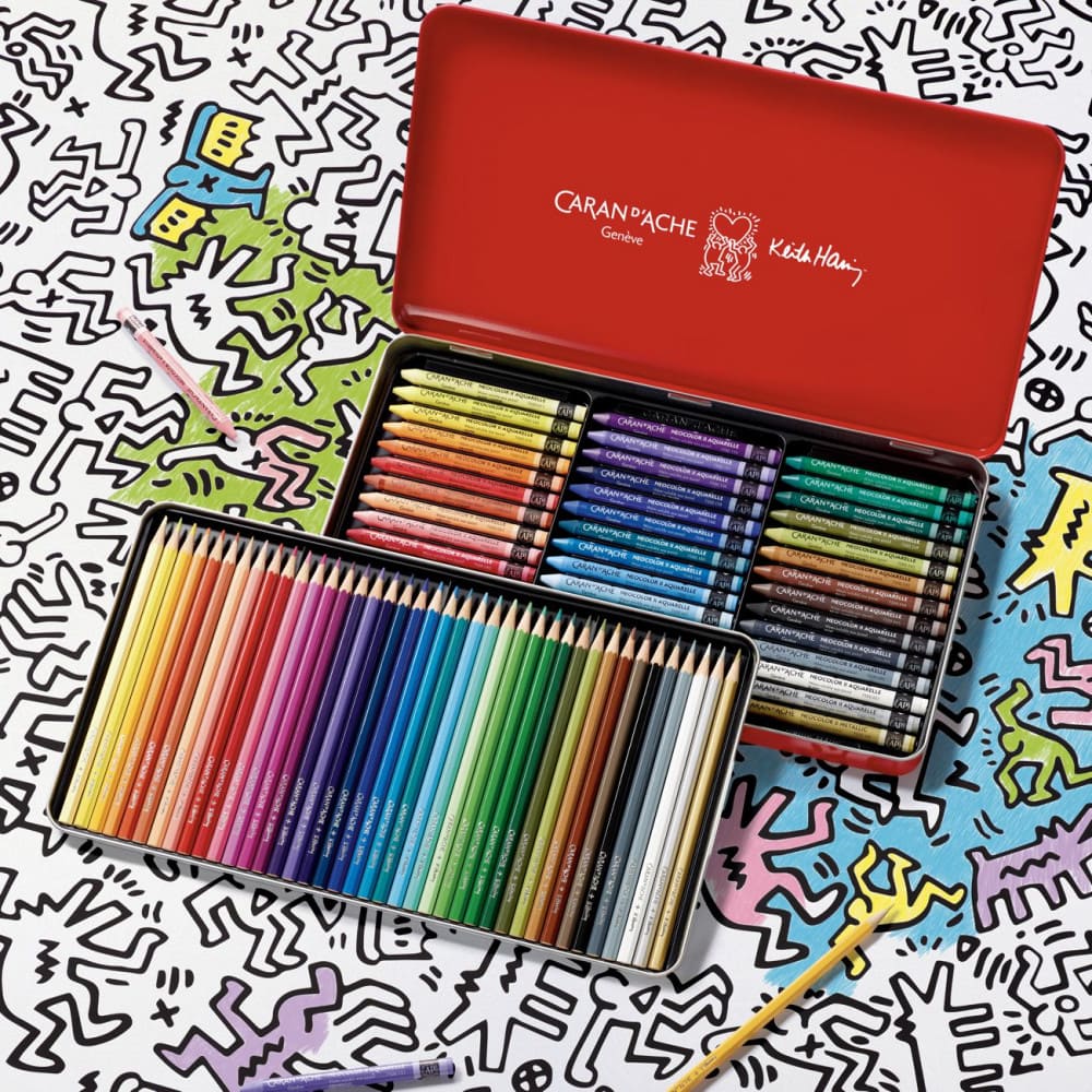 Estojo Aquarela Mixed Media Caran D’Ache Genève + Keith Haring