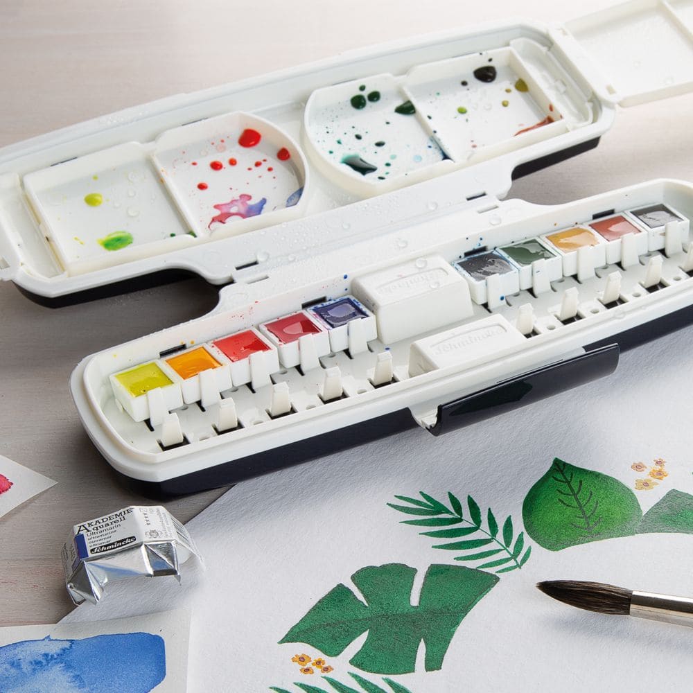 Tinta Aquarela Schmincke Akademie Pastilha 10 Cores
