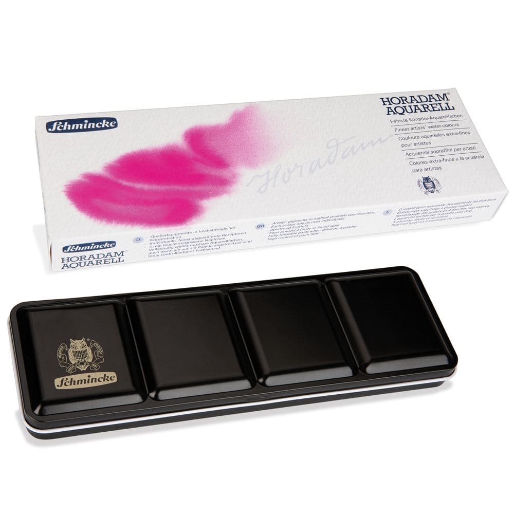 Tinta Aquarela Schmincke Horadam Pastilha 12 Cores