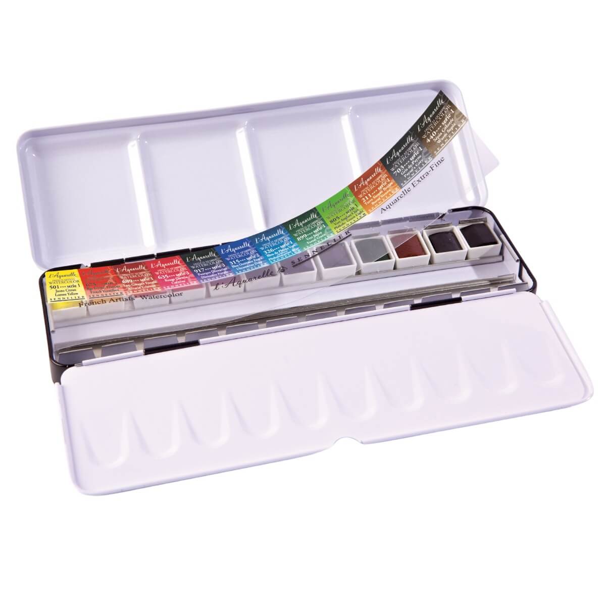 Tinta Aquarela Sennelier L'Aquarelle Extra Fine Pastilha 12 Cores