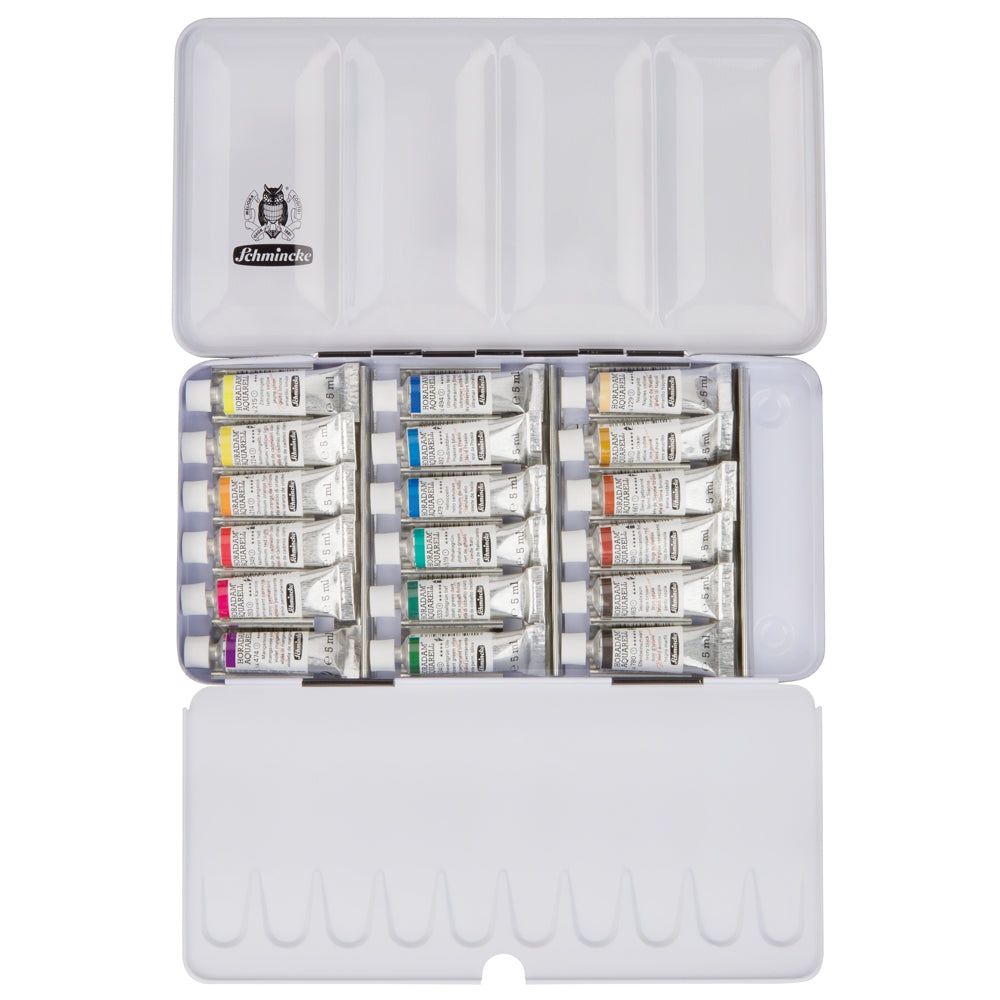 Tinta Aquarela Schmincke Horadam Bisnaga 18 Cores