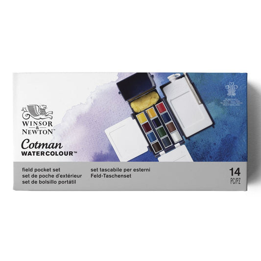 Tinta Aquarela Winsor & Newton Cotman Field Box 12 Cores
