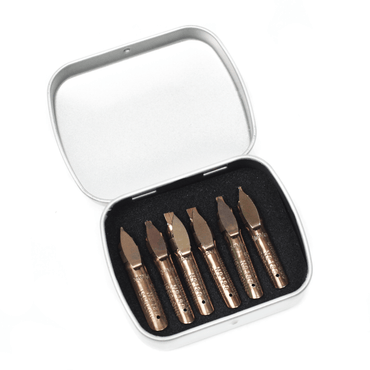 Estojo Caligráfico Brause com 6 Penas Calligraphie