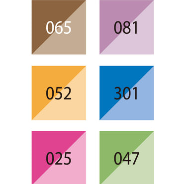 Estojo Caneta Brushables Kuretake Bright 6 Unidades