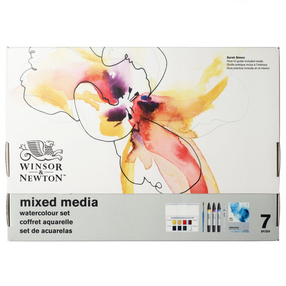 Estojo Aquarela Mixed Media Winsor & Newton 07 Peças