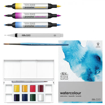 Estojo Aquarela Mixed Media Winsor & Newton 07 Peças