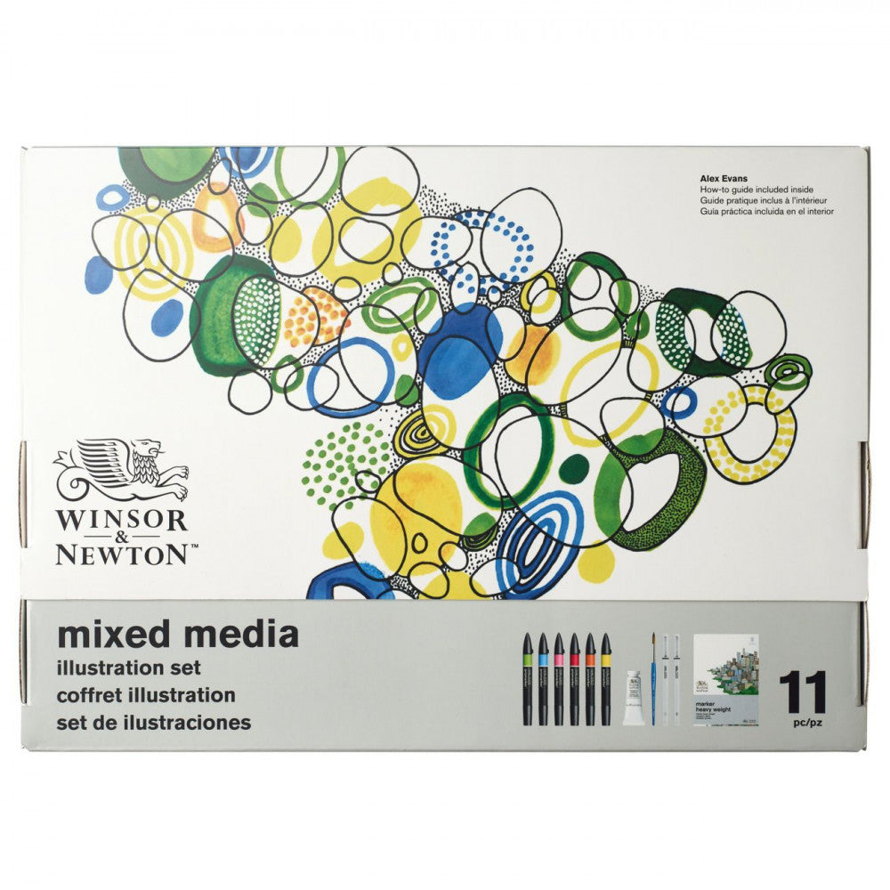 Estojo Ilustração Mixed Media Winsor & Newton 11 Peças