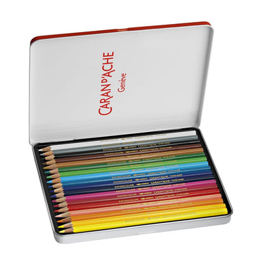 Lápis Aquarelável Swisscolor Caran D'Ache 18 Cores