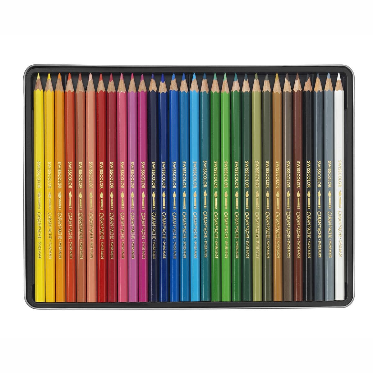 Lápis Aquarelável Swisscolor Caran D'Ache 30 Cores