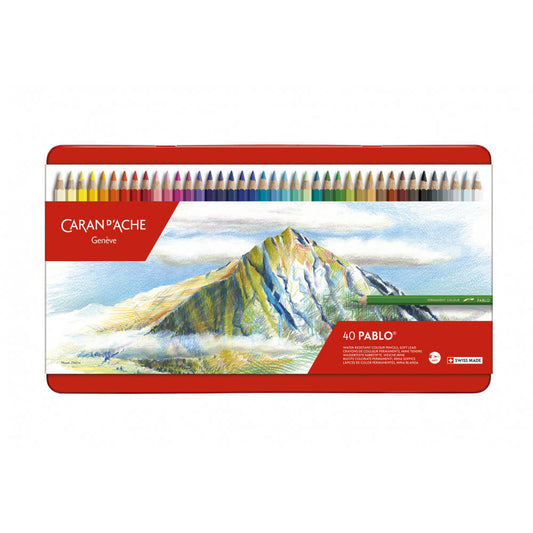 Lápis de Cor Caran d'Ache Pablo 40 Cores