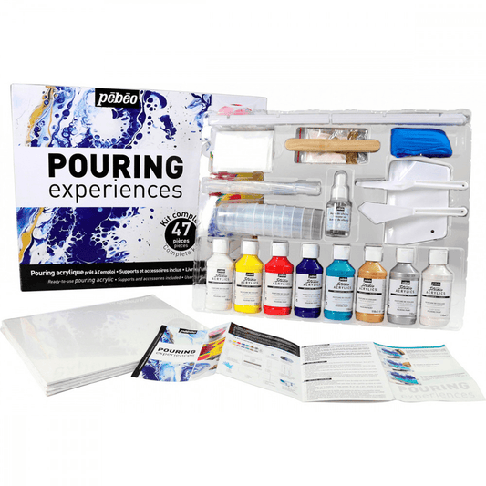 Kit Completo Pouring Experiences Pébéo 47 Peças