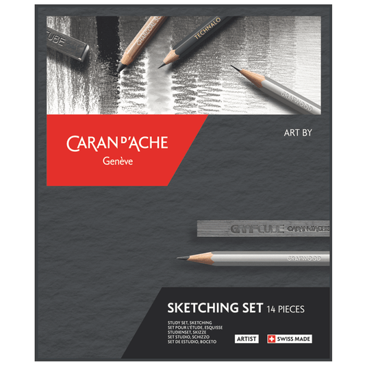 Estojo Sketching Caran d’Ache com 14 Peças