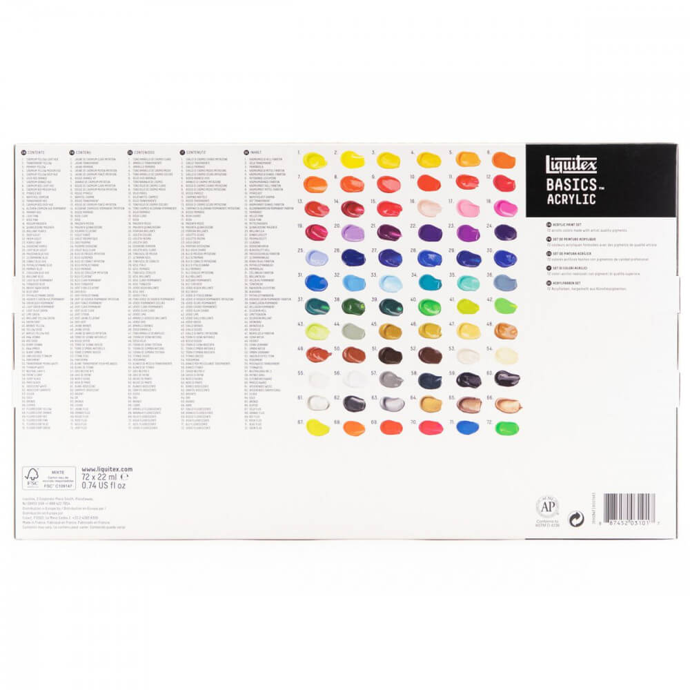 Tinta Acrílica Liquitex Basics 22ml 72 Cores
