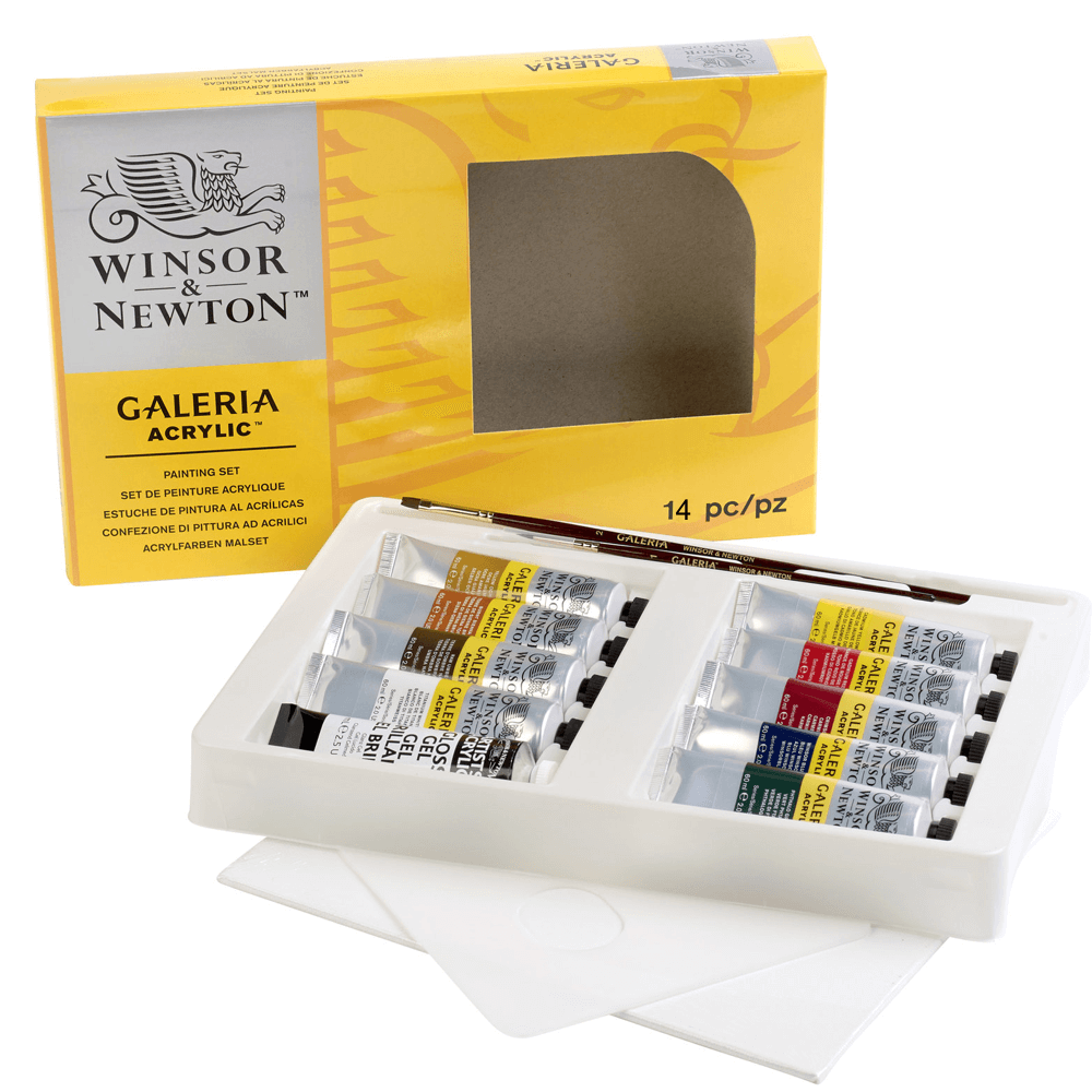 Estojo Tinta Acrílica Galeria Winsor & Newton 15 Peças