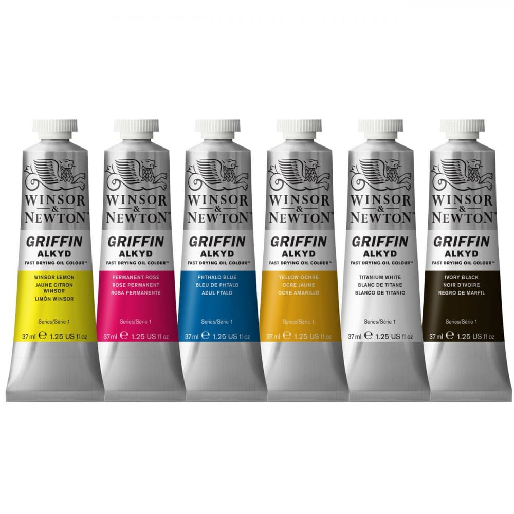Estojo Tinta Óleo Griffin Alkyd Winsor & Newton 06 Cores