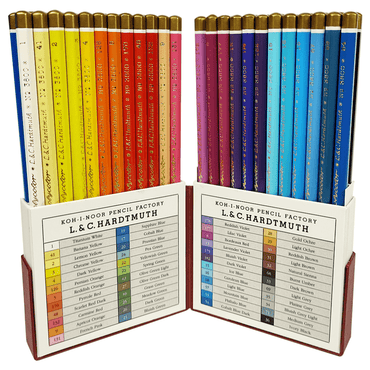 Estojo Retro Lápis de Cor Polycolor 48 cores