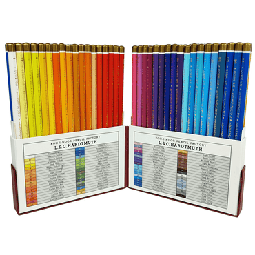 Estojo Retro Lápis de Cor Polycolor 72 cores