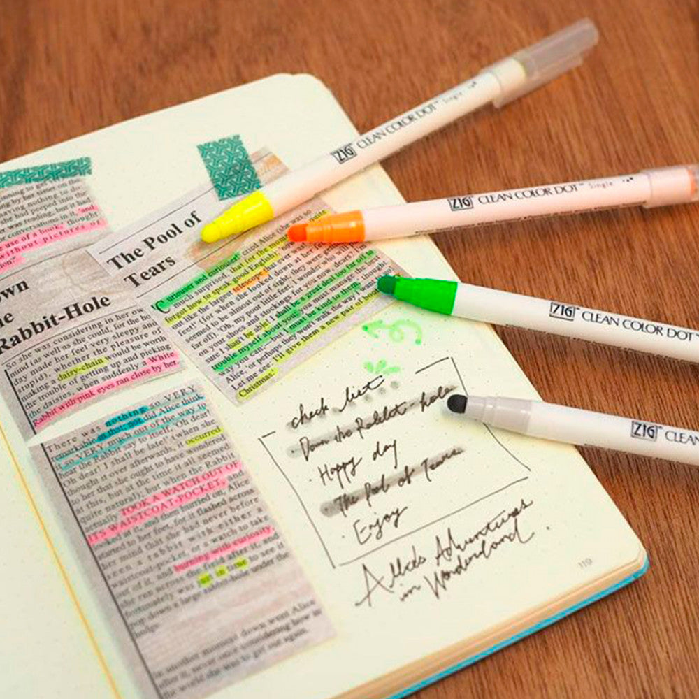 Estojo Zig Single Kuretake Highlight Colors 6 Unidades